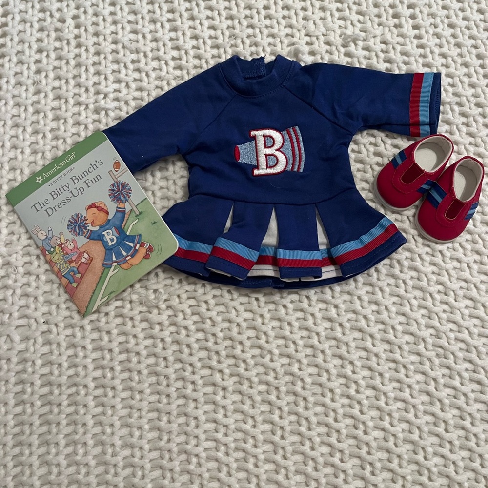 American Girl Bitty Baby Cheerleader Outfit retired 2010 NOT A COMPLETE SET